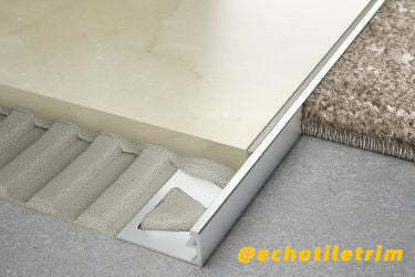 How to close the metal strips for tile paving