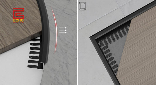 Bendable Curved Floor Trim Install Flexible Arc Tips