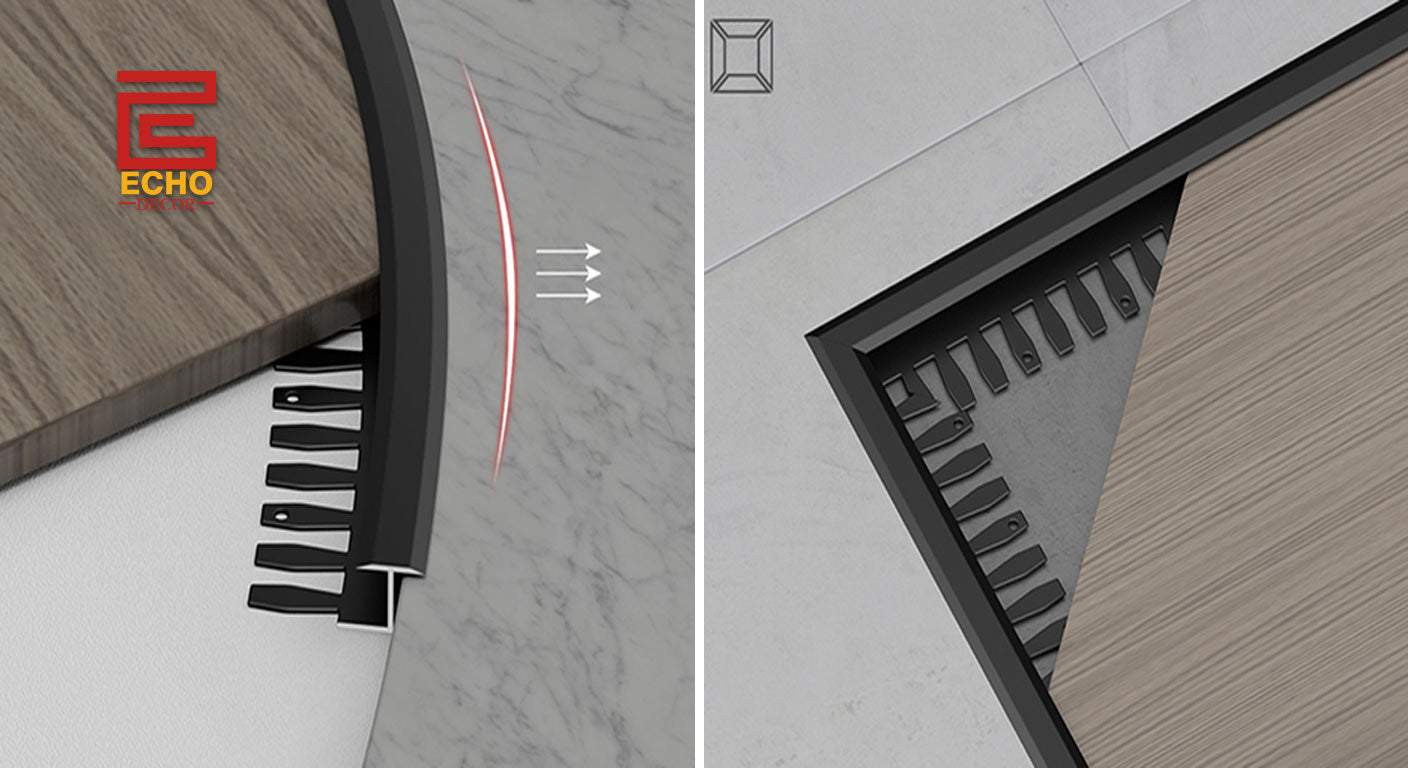Bendable Curved Floor Trim Install Flexible Arc Tips