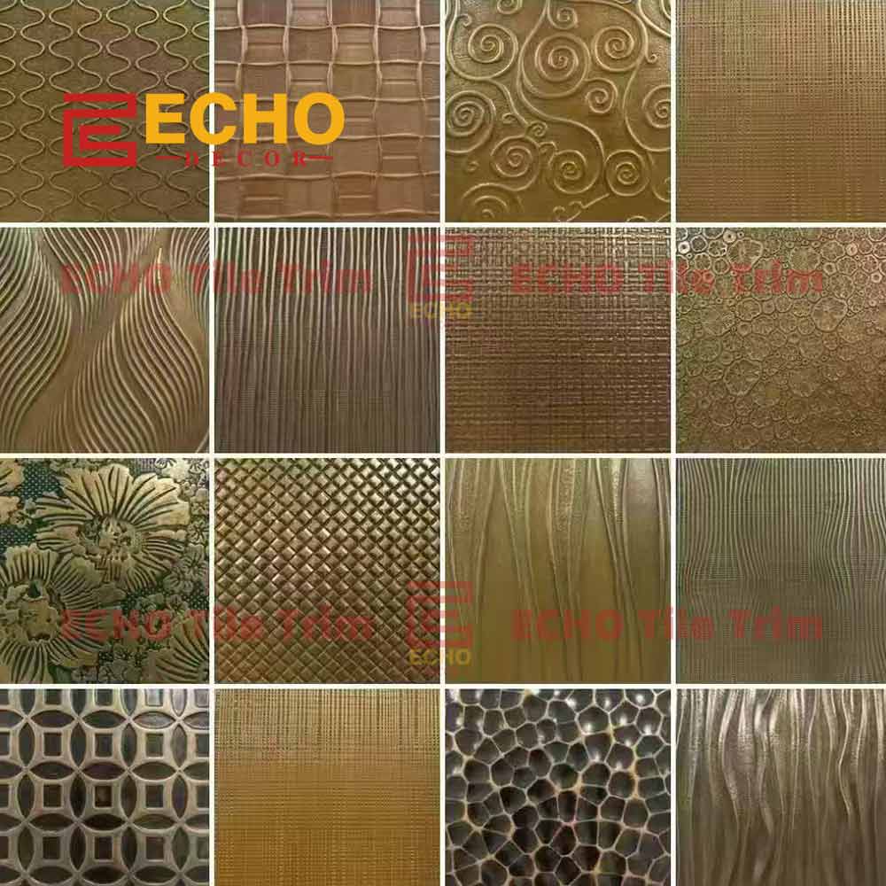 custom decorative stainless steel tile trim
