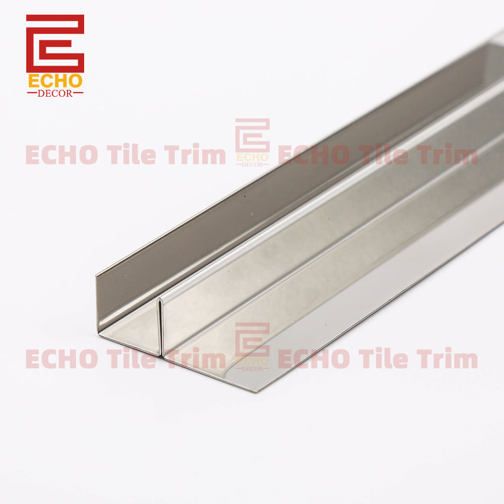 Shower Glass F Shape Metal Edging Tile Trim Profile