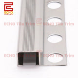 Aluminum tile stair edge trim