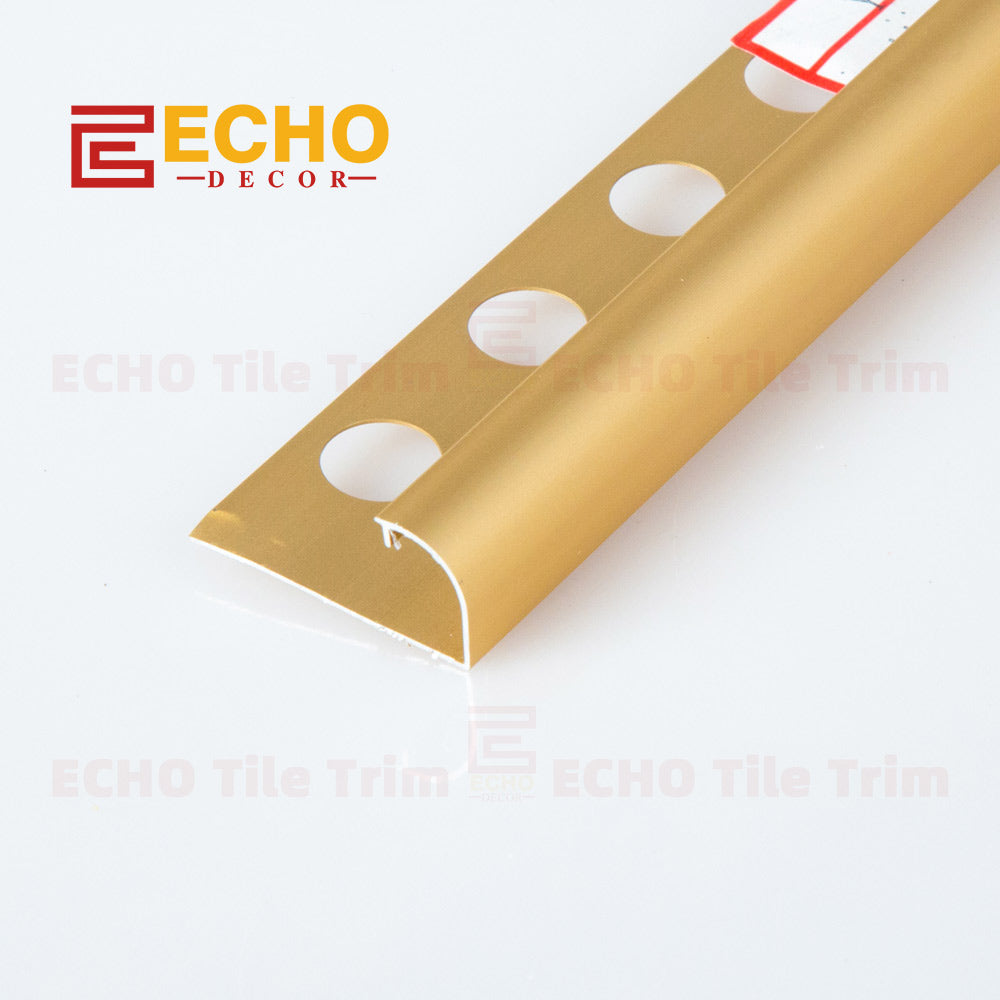 Aluminum bullnose edge protection trim