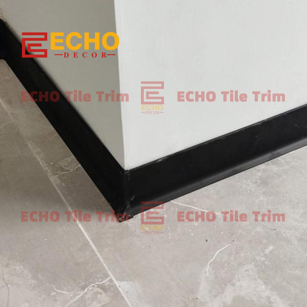 Black Aluminum Floor Wall Trim