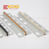 Aluminum expansion joint profile for flooring