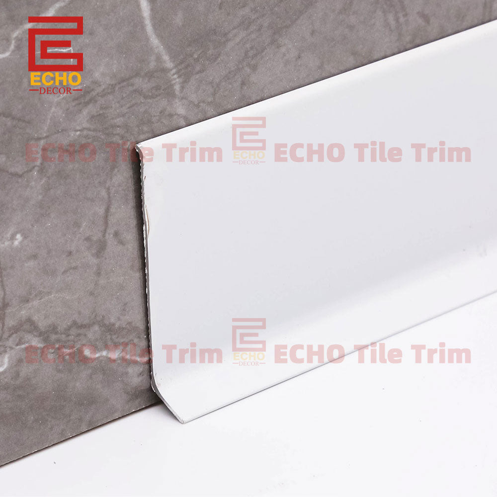 White Aluminum Skirting Board