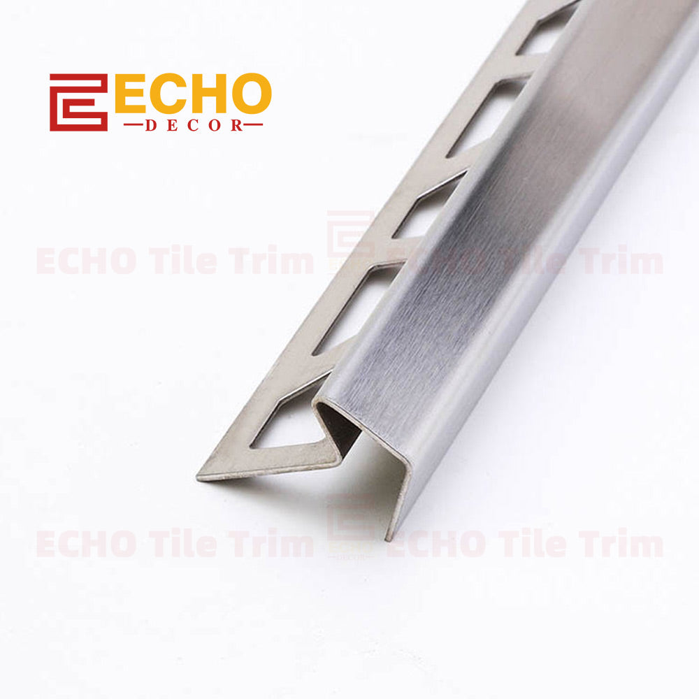 Brushed Stainless Steel External Corner Trim