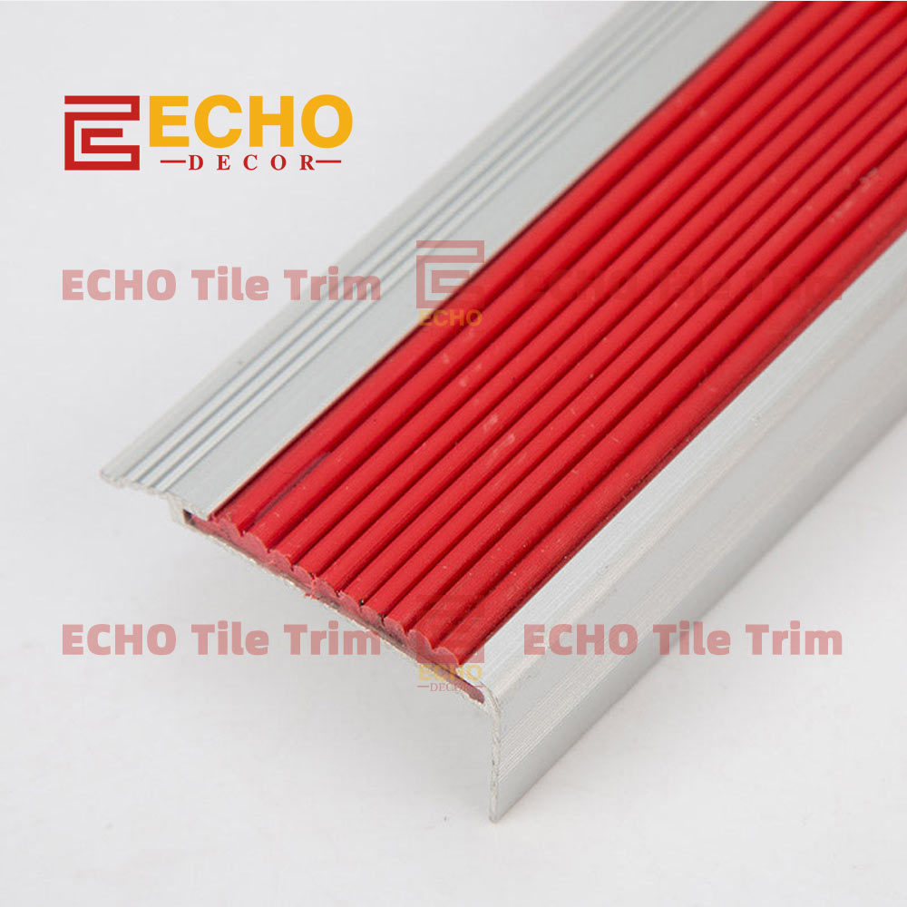 Aluminum Stair Nosing with PVC Insert