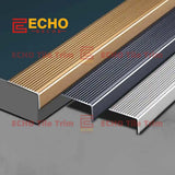 square edge brass stair nosing