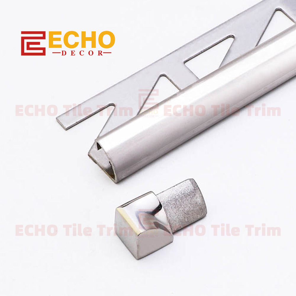stainless steel tile trim corner cap
