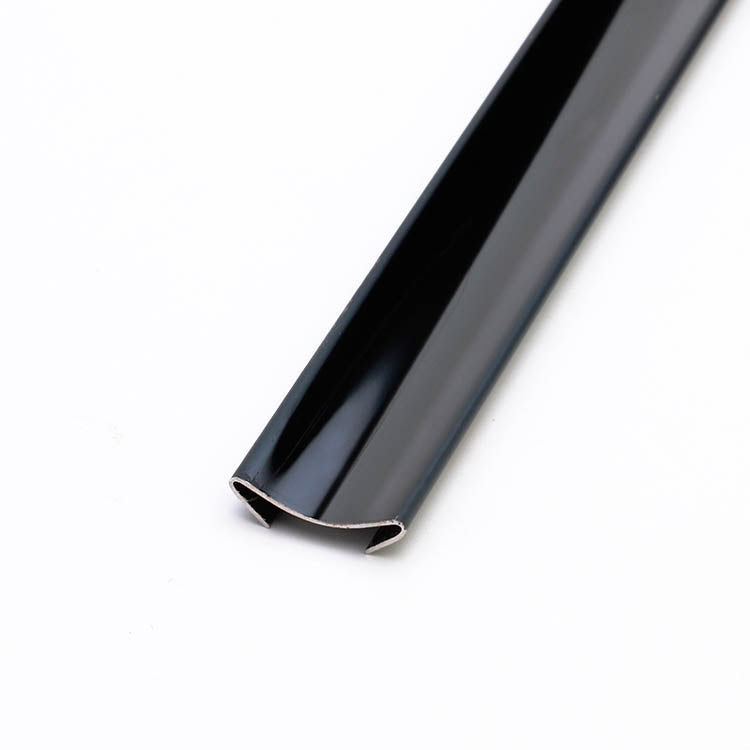 Modern Stainless Steel Black Tile Trim Tile Edge Finishing Strip