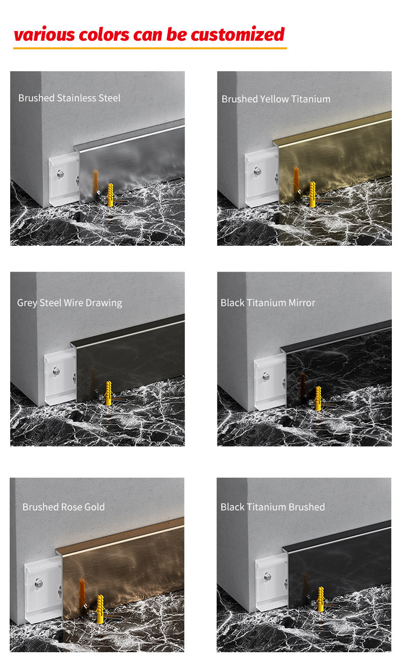 metal skirting board