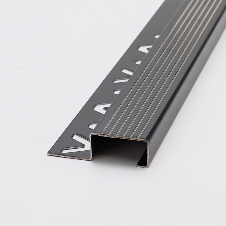 Stainless Steel Step Edge Trim for Stair Protection – Echotiletrim